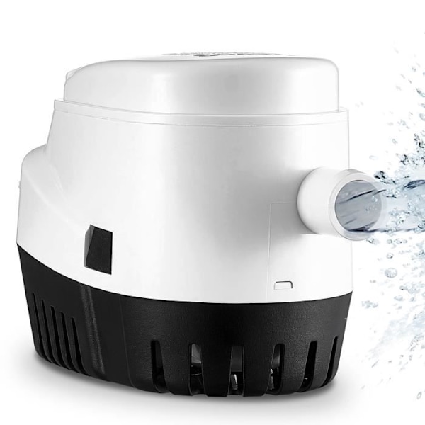 Länspump - VEVOR - 145 x 83 x 103 mm Elektrisk båt länssump vattenpump 750GPH 12V, för båtar, dammar