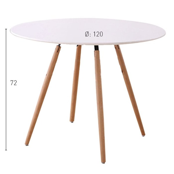 Scandinavian Stockholm bord 120cm vit färg