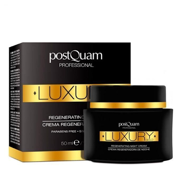 Yöelvyttävä voide - POSTQUAM - Luxury Gold - 50ml - Kypsät ihot - Ilman parabeeneja