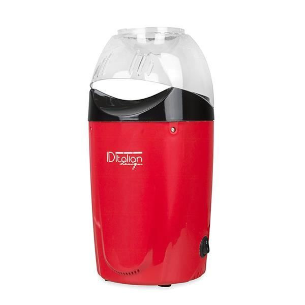 Elektrisk popcornmaskin 1200W - italiensk design Röd