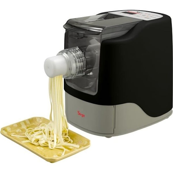 Sirge PASTABUONA Automatisk pastamaskin för att göra färsk pasta hemma 260W - 13 sorters pasta + Ravioli - 480gr svart
