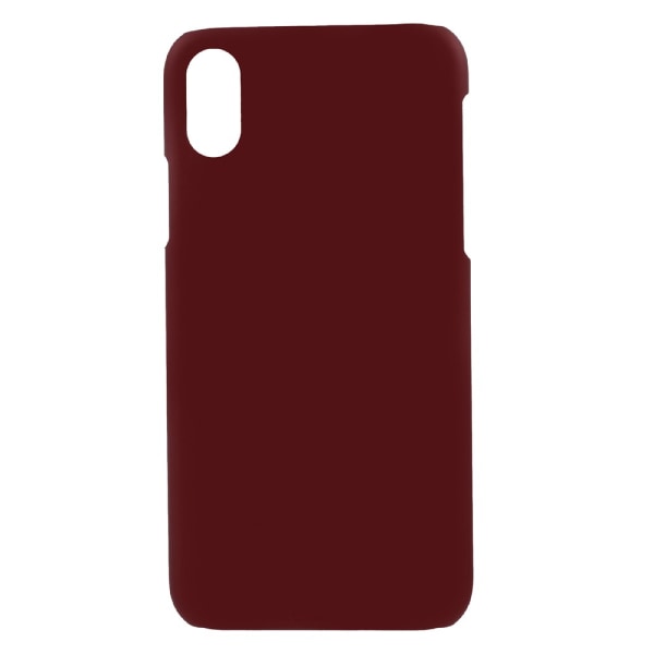 Kumipäällysteinen muovinen kova case iPhone X:lle Red