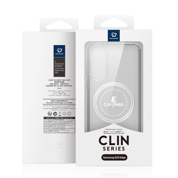 For Samsung Galaxy S25 Edge Bakdeksel DUX DUCIS Clin Series Transparent