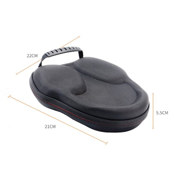 För AirPods Max Stötsäker Väska Vattentät förvaring för headset Svart
