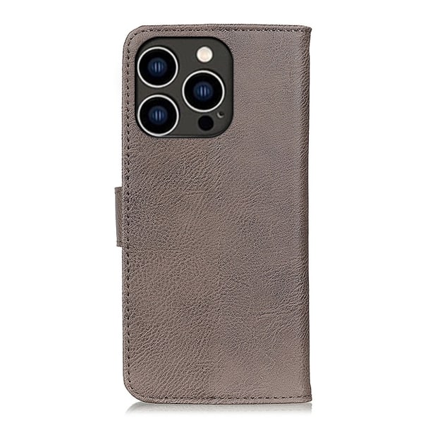 KHAZNEH For iPhone 15 Pro Wallet Stand Case - Khaki Khaki