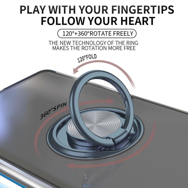 För Sony Xperia 10 V skal Finger Ring TPU Transparent
