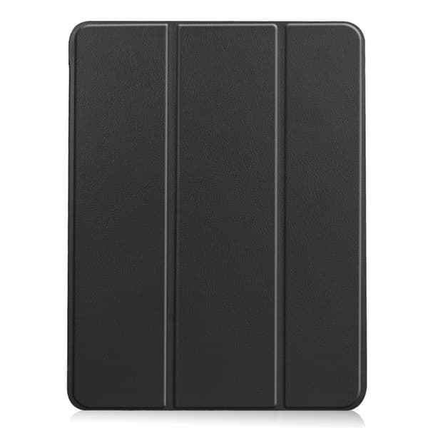 Til iPad Air 11 (2024) Etui Tre - fold Stativ Tablet Cover med Pen Holder - Sort Black