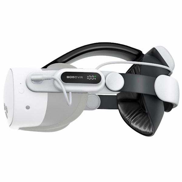 BOBOVR E3 Pro för Meta Quest 3 / 3S huvudrem 10000mAh batteri VR huvudband grå