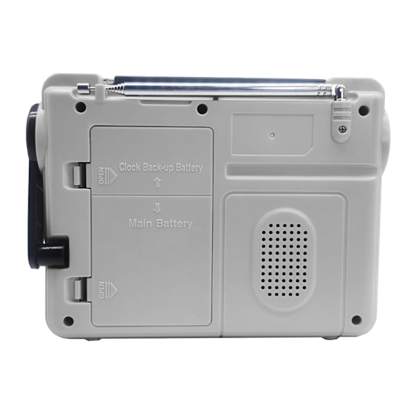 Emergency AM FM-radio Bluetooth spelare Handvevgenerator PowerBank Svart