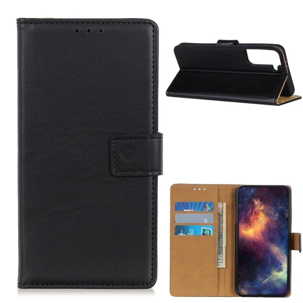 Wallet Stand Phone Case for Samsung Galaxy S21 - Black Black