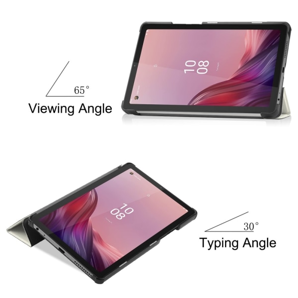 Trefoldet Stativdeksel for Lenovo Tab M9 - Katt Multicolor