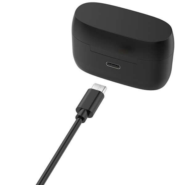 Docka för Jabra Elite 4 Active Earbuds Laddningsfack Laddningskabel Svart