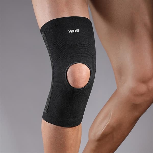 VBOSI 1 st. Elastisk Stöd för knä Knästöd Knäskydd Patella-Stöd Storlek L Svart