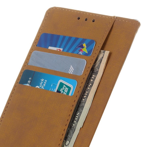 Wallet Stand Mobiltelefon Taske til Xiaomi Redmi Note 9 - Sort Black