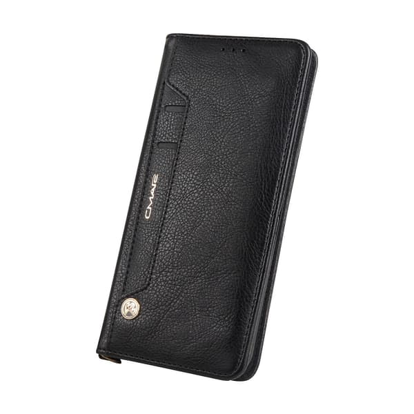 CMAI2 Litchi Lommebok - cover til Samsung Galaxy S8 Plus - Sort Black