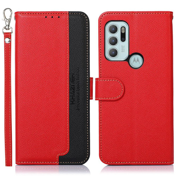 KHAZNEH Motorola Moto G60s Plånboksfodral - Röd Röd