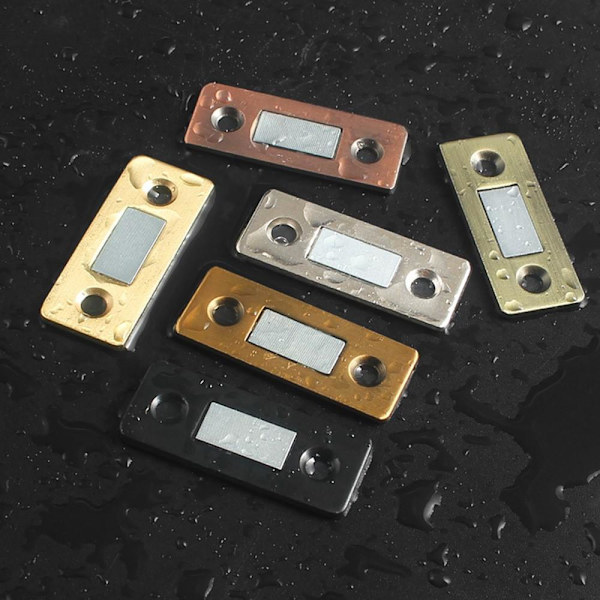 2Pcs / Set Magnetic Door Catch Drawer Cabinet Closer Adhesive Black