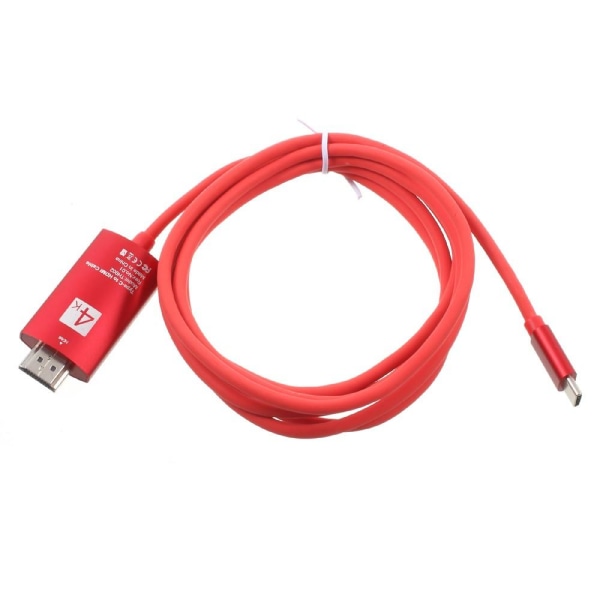 USB-C til HDMI-adapter 4K højhastighedsadapter Red