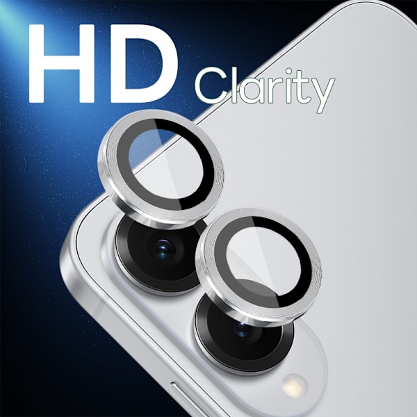 NORTHJO för Samsung Galaxy S25 Edge Härdat Glas Kameralinsskydd Silver