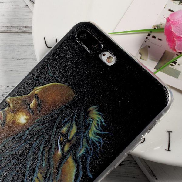 iPhone 7 Plus TPU-deksel - Bob Marley Black