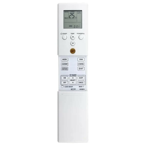 Fjärrkontroll Ersättning för AR-REB1E för Fujitsu Air Conditioner Vit