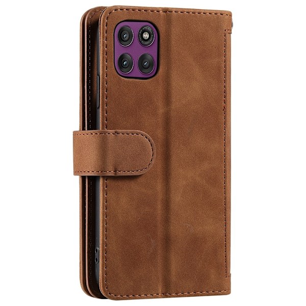 Til Motorola Edge 70 5G pungetui Brown