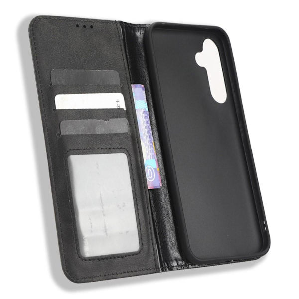 Wallet Stand Flip-telefonetui til Samsung Galaxy A54 5G - Sort Black