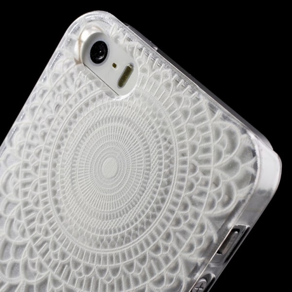 iPhone 5/5s Skal Flower Pattern Transparent