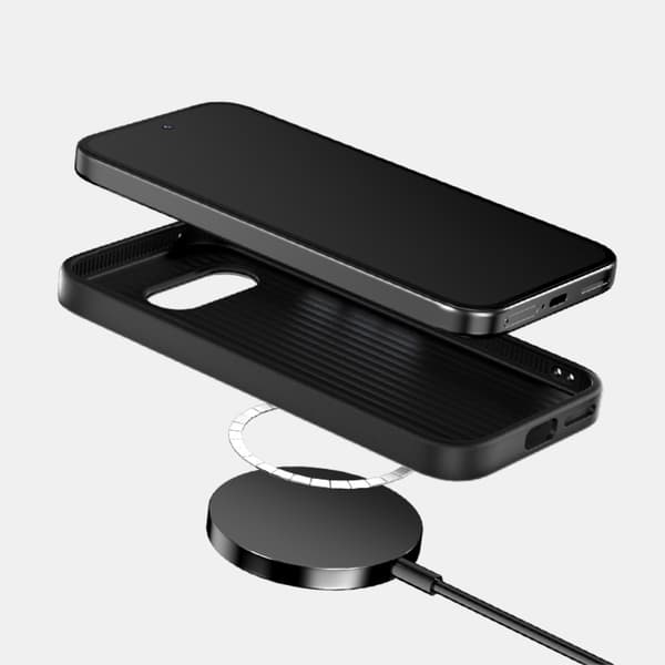 ABEEL Til Google Pixel 9a Cover Mobilcover Kompatibelt med MagSafe Black