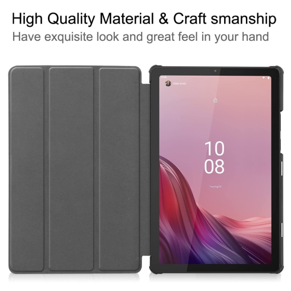 Trefoldet Stativdeksel for Lenovo Tab M9 - Katt Multicolor