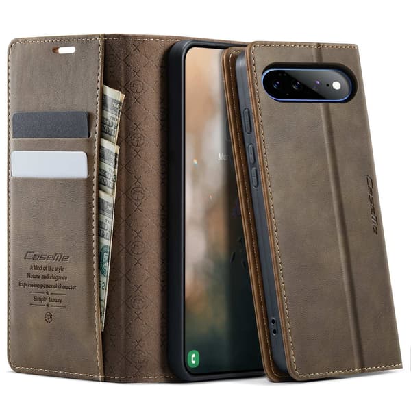 CASEME Plånboksfodral till Google Pixel 11 Pro XL Brun