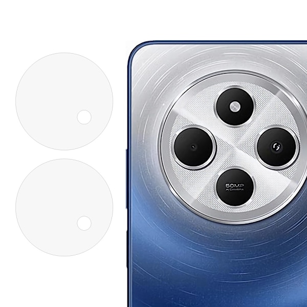 2ST För Xiaomi Redmi 14C Kameralinsskydd Härdat Glas Linsskydd Svart