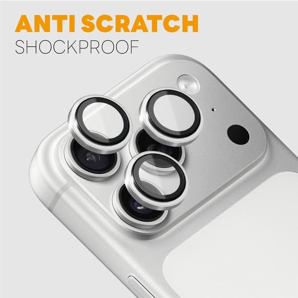 NORTHJO Kameralinsskydd till iPhone 18 Pro / 18 Pro Max Silver