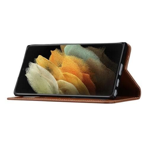 Samsung Galaxy S23 Ultra Pung Stand til Telefon Flippetui Cover - Sort Black