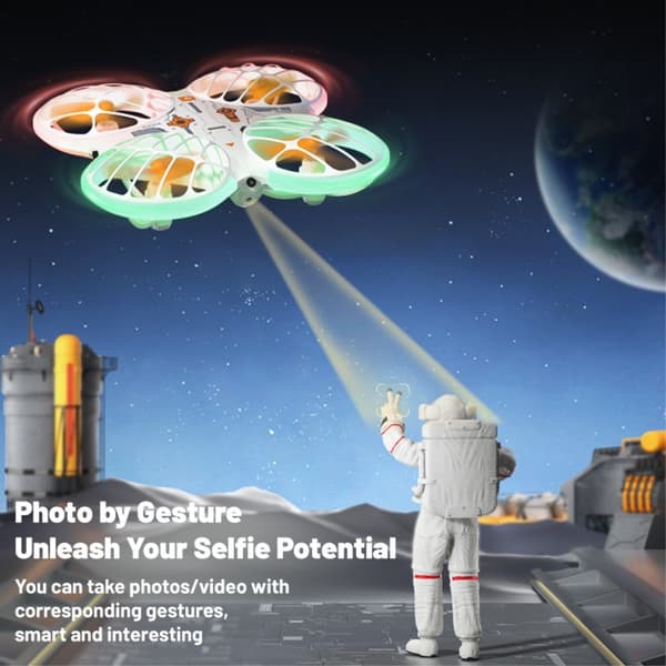 X38 DC-135 Helikopter Drone Kamera Luftfoto Quadcopter 2 batterier White