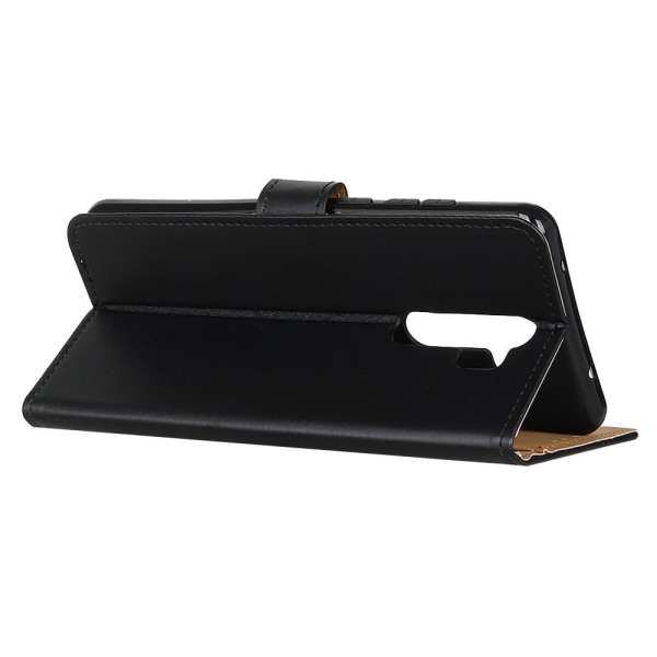 Wallet Stand Mobiltelefon Taske til Xiaomi Redmi 9 - Sort Black