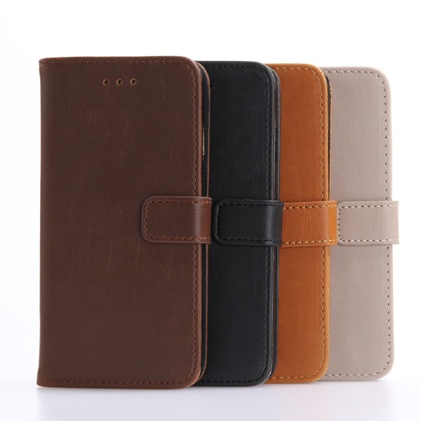 Retro Crazy Horse Taske til iPhone SE (2020) /SE (2022) /8/7 4.7 tommer Brown
