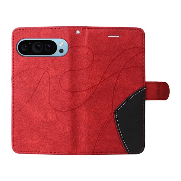 Google Pixel 9 / 9 Pro KT Series-1 Kahden Värin Kotelo Remmillä Red