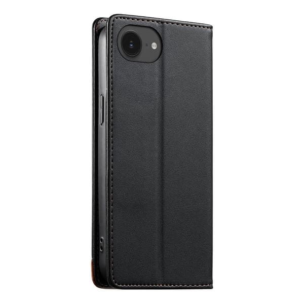 DIERFENG iPhone 17e / 16e Lompakkokotelo RFID Suoja Teline - Musta Black
