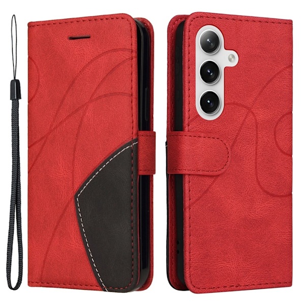 Til Samsung Galaxy S24+ KT-serie-1 dobbeltfarve Red