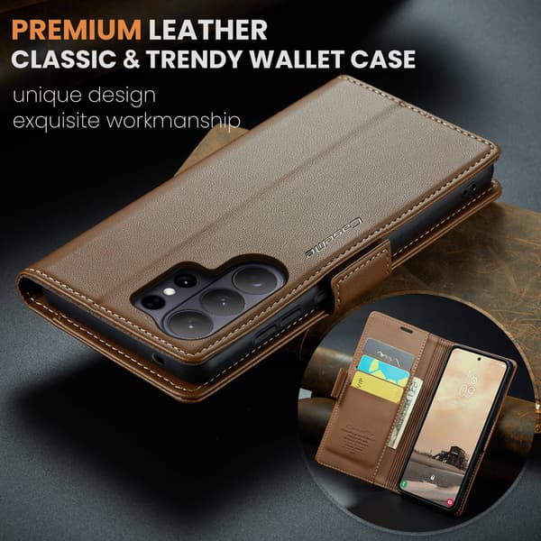 CASEME Plånboksfodral Samsung Galaxy S26 Ultra - Blå brun