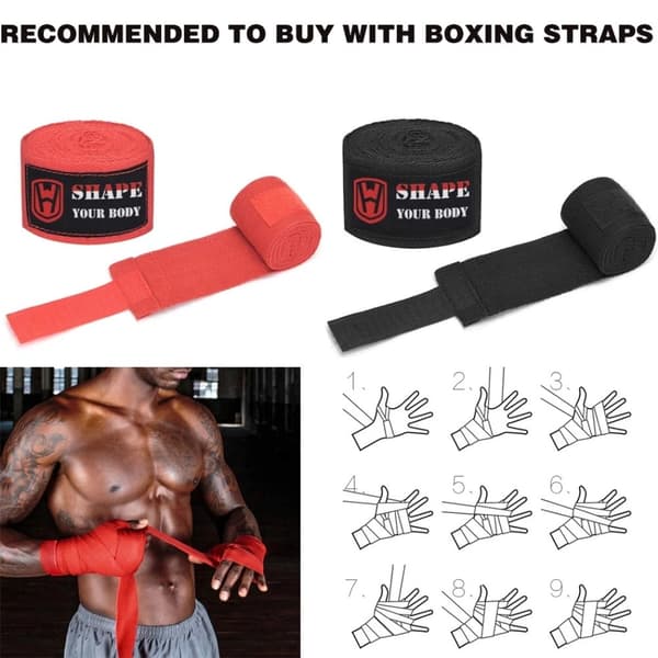WOSWEIR 2 stk. Boks Karate Taekwondo Muay Thai Mitsar Utstyr Mitsar Pads Red