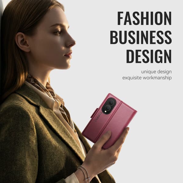 CASEME Glansfuldt telefonpungcover til Samsung Galaxy Z Fold8 Red