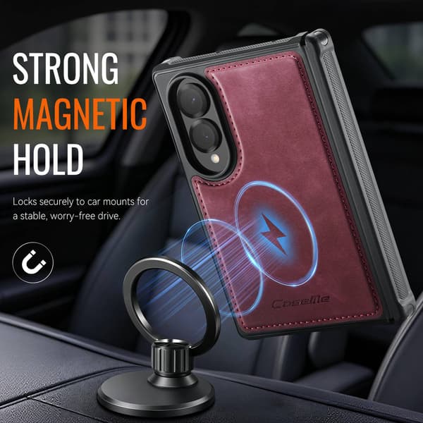 CASEME Magnetisk telefondeksel til Samsung Galaxy Z Fold8 Red
