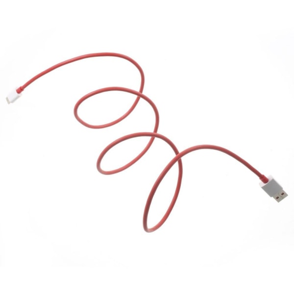 1m Dash Charge USB Type-C Data Sync -latauskaapeli OnePlus 5 3: Red