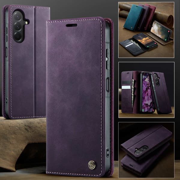 Till Samsung Galaxy A37 5G CASEME Plånboksfodral Lila