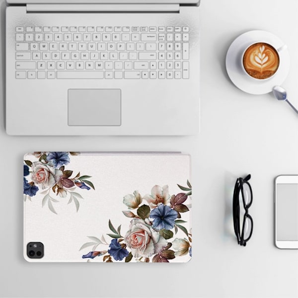 Etui med klaff og stativ for iPad Pro 11 (2024) - Gardenias Multicolor