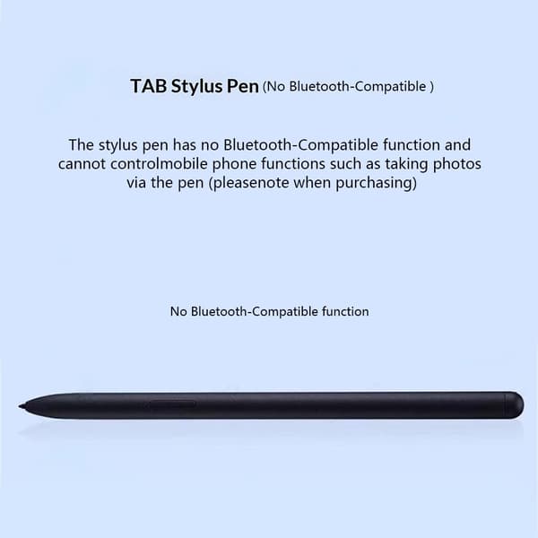 Til Samsung Galaxy Tab S10-serien Tab S9-serien Stylus Touch Pen 5 penspidser Black