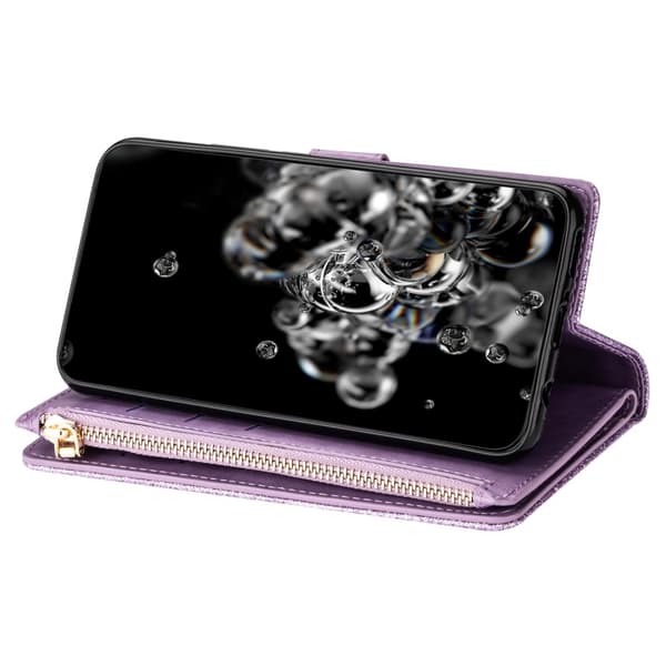 For Samsung Galaxy A26 5G Etui Stjernehimmel Gravert Lommebokdeksel Purple