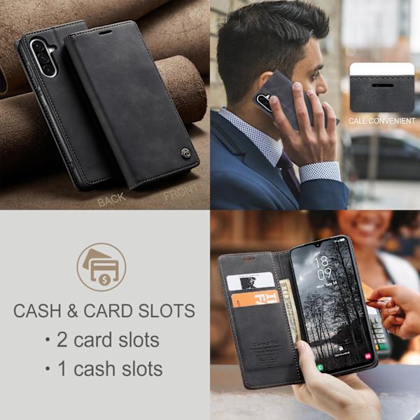 Til Samsung Galaxy A37 5G CASEME Pungetui sort